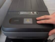 Display shows childproof lock successfully activated