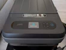 Display confirms successful unlocking of the childproof lock