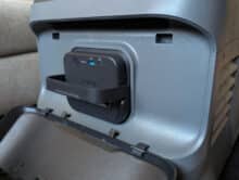 Battery with USB ports inserted in the compartment of the Anker Solix EverFrost 2 23L