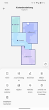 Narwal Freo Z10 app map editing with ready-made room layout and editing options