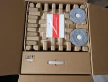 Wiping pads and instructions in environmentally friendly cardboard form