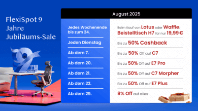 FlexiSpot 9th anniversary