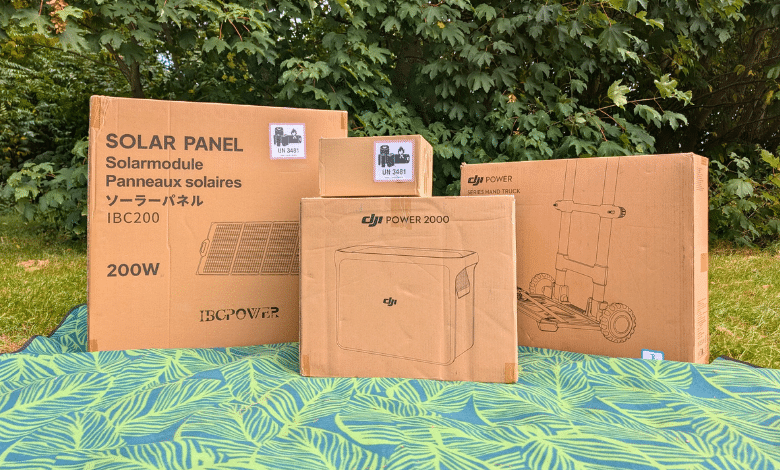 DJI Power 2000 and accessories packed