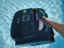 And off into the cool water!