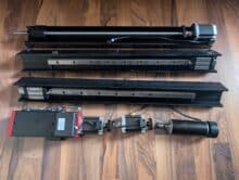 TwoTrees TTC-6050 linear guides for all three axes, ball screw and 500W spindle with holder system