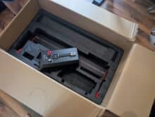 TwoTrees TTC-6050 control unit with 3.5 inch touchscreen in foam packaging