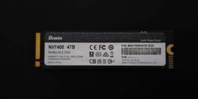 Back of the NVMe SSD