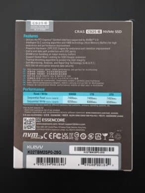 Back of the packaging